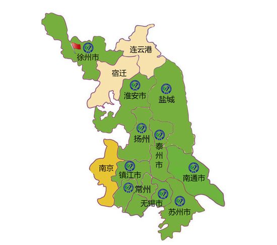 安心堂药房江苏省分布图徐州地区